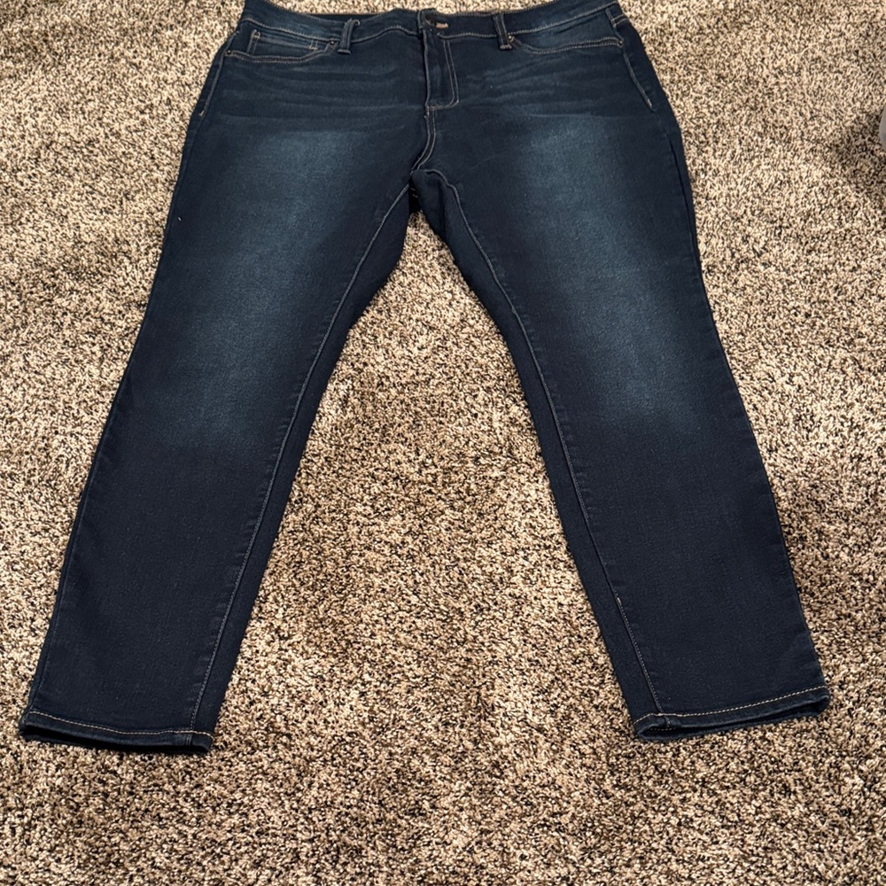 Classic Navy Women's Straight Leg Jeans